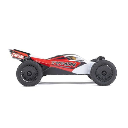 ARRMA Typhon GROM 4x4 RC Buggy, RTR, Red/White ARA2106T2 | Smart Small Scale, Battery Included, Charger Included - color: Red/White