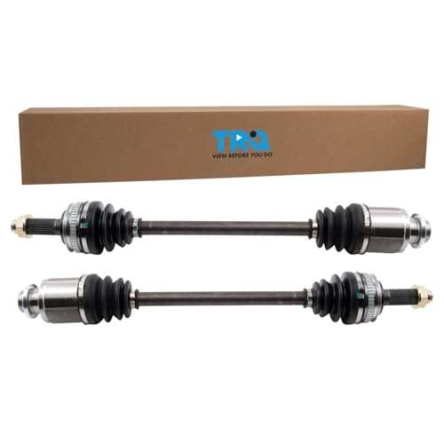 TRQ Rear Driver and Passenger Side CV Axle Assembly Set 2 Piece Compatible with 2003-2005 Honda Pilot 2006-2008 Pilot All Wheel Drive - style: CSA33047