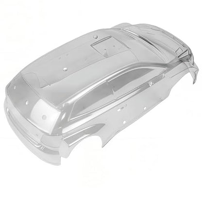 Transparent RC Car Body Shell Replacement, Clear Spare Body Housing for 1/12 Scale RC Vehicles (Compatible with P12-Style Chassis)