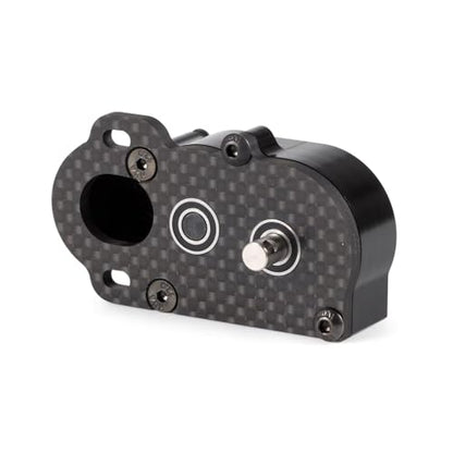 NOD Transmission Tiny LCG Gearbox,LCG Transmission,Machined Ultralight LCG Transmission Tiny Gearbox with Slidable Shim for Straight Axle Axial AR44 AR45 Enduro Vanquish F9 F10 (Black) - color: Black