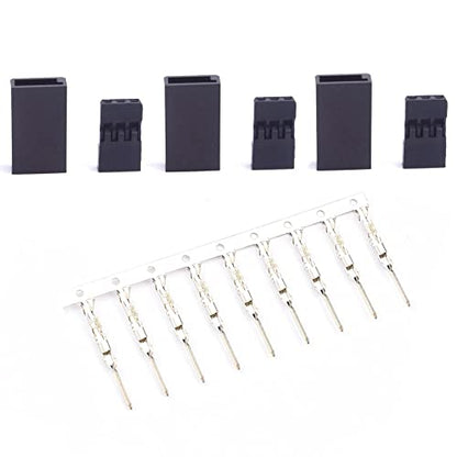 50PCS DIY Servo Extension Cable JR/Futaba Connector Male/Female Plug with 2.54 Terminal for RC Robot Airplane Car Servo ESC (Mix x50 Bevels) - style: MIX x50 Bevels