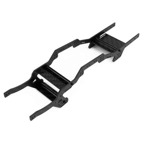 MOHERO LCG SCX24 Chassis Kit Carbon Fiber Frame Rails Set, 6° Angled Skid, for Axial 1/24 C10 JLU Bronco Deadbolt RC Crawler Car Upgrade Part