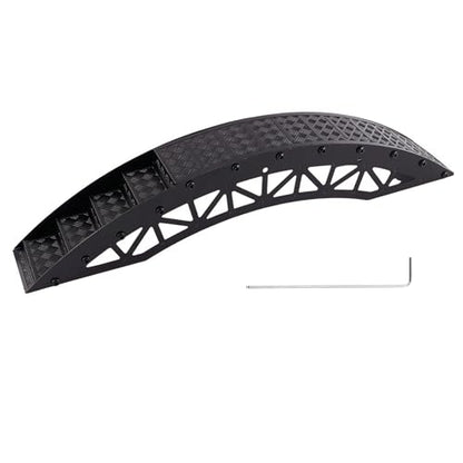 RC Crawler Bridge Obstacle, Stainless Steel DIY Assembly Ramp for 1/12 1/18 1/24 RC Crawler Course Accessories (Black Step Bridge) - style: Black Step Bridge