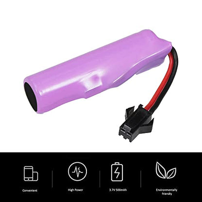 GoolRC 3.7V 500mAh Battery with Charging Cable for 1/28 2.4GHz RC Stunt Car