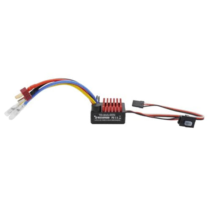 60A Brushed ESC Electronic Speed Controller Waterproof for 1/10 RC Car RC Boat for use with 540/550 Motors (T Plug)