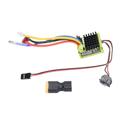 RC Brushed ESC, Electronic Speed Controller for 1/10 RC Car Boat, with Precise Speed Control for 540 550 750 Motor