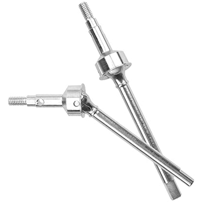 ShareGoo Steel Front Rear Axle Drive Shaft Axle Dogbone CVD Compatible with Traxxas 1/18 TRX4M RC Crawler Car Upgrade Parts (Silver) - color: Silver