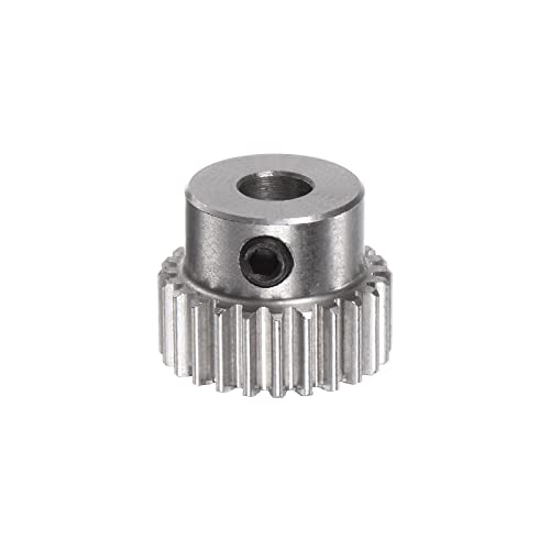 HARFINGTON Pinion Gear 3mm Bore 24T Mod 0.5 Stainless Steel Spur Diff Differential Motor Gear RC Car Replacement Parts - style: 24T