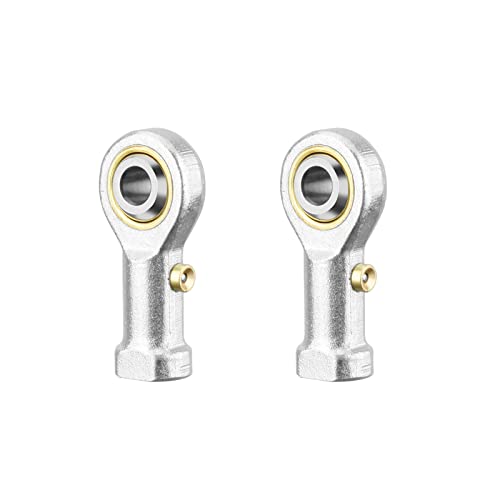 PHSB4L Rod End Bearing 1/4 Inch Bore and 1/4-28 Left Hand Thread, Self-Lubricating Female Heim Joint Rod Ends 2pcs - size: 1/4, style: Left Hand