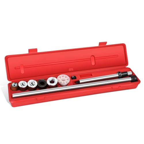 DNA Motoring Cam Bearing Tool Set, Camshaft Bearing Installation and Removal Tool Kit Fit Most Domestic and Import Vehicles, with 1.125-2.690 Inch Adapters, TOOLS-00555 - style: Cam Bearing Tool