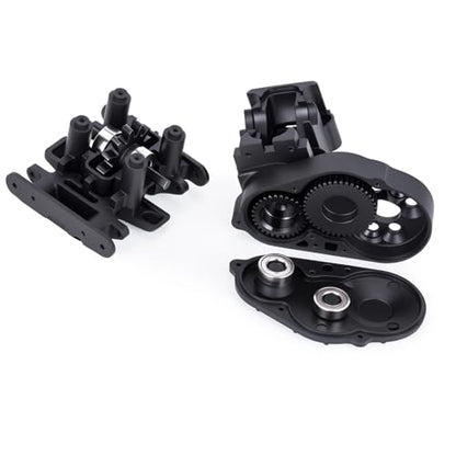 for Carbon Steel Transmission Gearbox Gear Set with Bearings 1/30 SCX30 RC for Crawler Ford Bronco Jeep Wrangler Replacement Parts