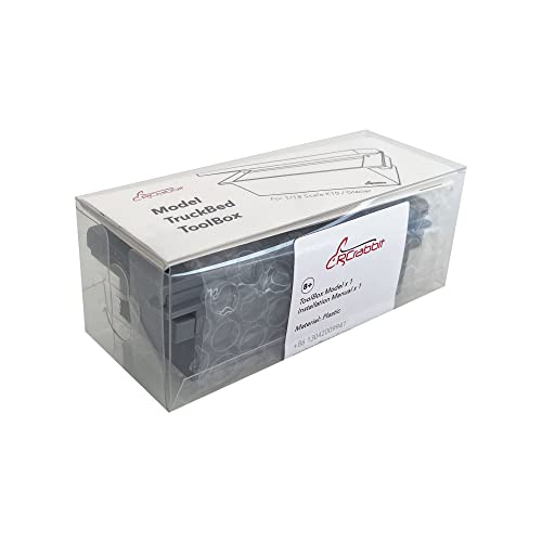 Toolbox Spare Battery Box Truck Bed Upgrade Parts for FCX18 K10 / EAZYRC Glacier RC Crawler（No Vehicles Included）