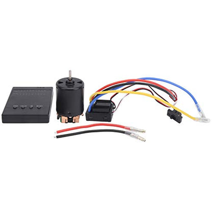 Brushed 80A ESC Program Board Set for 1/8 1/10 RC Car, Excellent Heat Dissipation, Low Voltage Protection for Car Enthusiasts with Remote Control