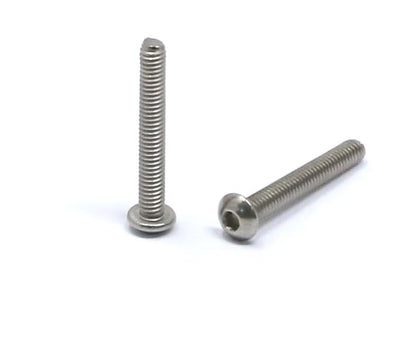 iexcell 100 Pcs M2.5 x 18mm Thread Pitch 0.45 mm Stainless Steel 304 Hex Socket Button Head Cap Screws Bolts Kit - size: M2.5 x 18mm