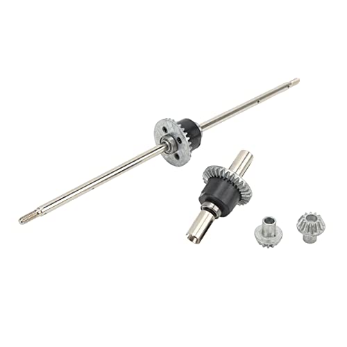 SUNGOOYUE RC Car Front and Rear Differential Set, Stainless Steel Metal Front Rear Differential Gear Spare Parts for 12428 12427 Remote Control Car