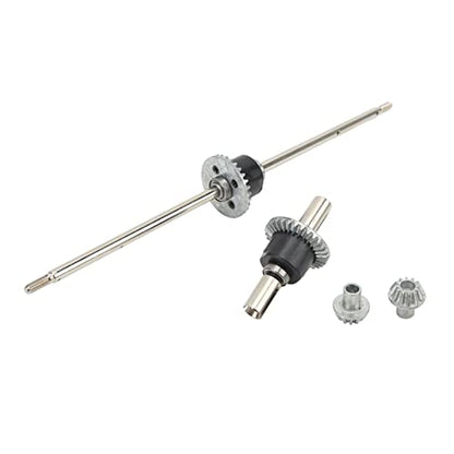 SUNGOOYUE RC Car Front and Rear Differential Set, Stainless Steel Metal Front Rear Differential Gear Spare Parts for 12428 12427 Remote Control Car