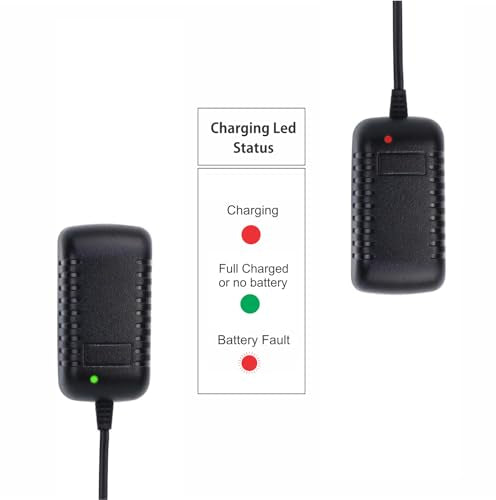 RC Battery Charger for 9.6V 8.4V 7.2V NiMH/NiCd Battery Packs, Intelligent 500mA AC Plug Charger w/Standard Tamiya Connector for RC Hobbies