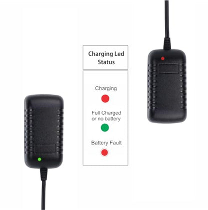 RC Battery Charger for 9.6V 8.4V 7.2V NiMH/NiCd Battery Packs, Intelligent 500mA AC Plug Charger w/Standard Tamiya Connector for RC Hobbies