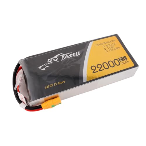 TATTU G-Tech 22000mAh 25C 14.8V 4S Lipo Battery with XT90-S Plug
