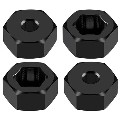 MORLORDY 7mm to 12mm RC Wheel Hex Hubs 4Pcs 6mm Thick Hex Drive Adapters for 1/16 Losi Mini-T 2.0, Mini-B, Mini JRX2, Mini JRXT and All 1/16 RC Car Which Hex is 7MM - color: 6mm