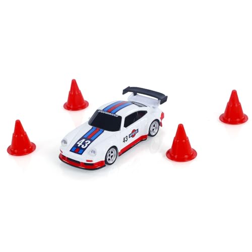 TOUCAN RC HOBBY 1/43 Racing Vehicles High Speed 2.4G Mini RC Drift Car 4WD Ready to Go Mini Car Model Radio Battery Lights for Ages 14+ - color: Red Blue