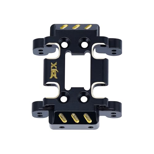 DJX 8g Brass Skid Plate Black Coating Redcat Ascent-32 Skid Plate for Redcat Ascent-32 1/32 Scale RC Rock Crawler Car Upgrades Parts