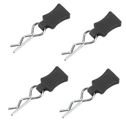Body Shell Clip Pin Fixing Bracket Set Accessory Part RC Body Clips with Pull Tabs Car Clips R Clips for 1/8 1/10 1/12 RC Car