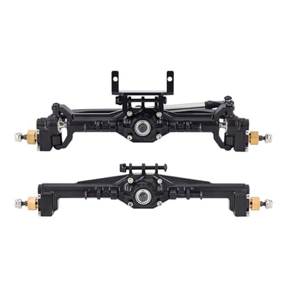 TRX4M Brass Axles, 216.4g Portal Axles CNC +10mm Front & Rear Complete Set with Lay-Down Servo Mount & Links for 1/18 TRX4M RC Crawler Car Upgrades Parts DIY