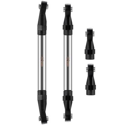2Pcs Stainless Steel Link Rod Linkage Plastic Link Rod End，65mm | 55mm-155mm，Upgrade Parts，For Axial 1/10 SCX10 TRX4，RC Crawler Car - style: 65mm