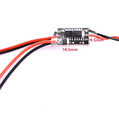 3pcs 1S 4A Brushed ESC 3.6-5.8V for 720/820 Coreless Motor RC | Wide 3.6-5.8V Input – compatible with 1S LiPo batteries and 5V USB power 720/820 hollow cup, N20/N30 coreless motors