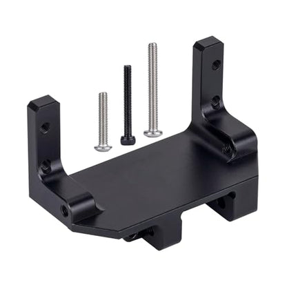 SCX10 III Servo Mount, Aluminum AR45P Portal Mount 4-Link Suspension for 1/10 RC Crawler Axial SCX10 III Sevro On Axle Mount Upgrades (Black) - color: Black