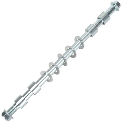 14mm 325mm Mini Bike Rear Axle + 225mm Front Axle Kit for CT200U | 14mm Rear and Front Axle Kit Compatible with Coleman CT200U Minibike 196CC 200CC 6.5HP Engine Parts 15mm Chain Adjuster - color: silver