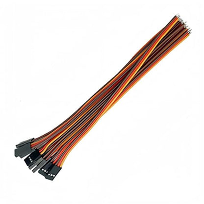 10 Pieces 3-Pin Servo Extension Cable Servo Extension Cord RC Wire Cable Connectors Compatible with RC JR Car Airplanes Drone