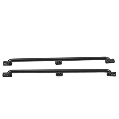 Metal RC Body Handrail Set, Durable, Easy Installation for Crawlers in 1:10 Scale, Black, 2 Pieces (155cm)