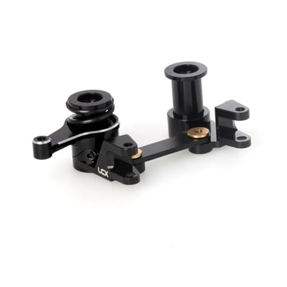LCX Racing 1/10th RC Crawler Car CNC Aluminum Steering Bellcranks Drag Link Set Steering Kit for Traxxas Drag Slash, Upgrades Parts Accessories