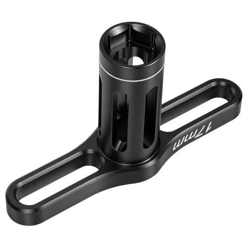17mm Wheel Hex Nut Socket Sleeve Wrench For tightening and loosening nuts and bolts RC Spanner Repair Tool For 1/8 1/10 RC Car Truck Crawler Truggy Buggy Tires Tyre (Black) - color: A.black