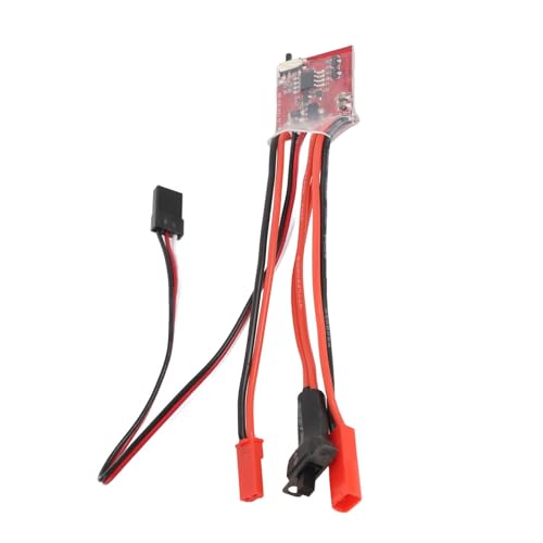 Asixxsix 30A ESC RC Car Brushed ESC Electric Speed Controller, Brushed ESC Electronic Speed Controller with Brake for 1/32 1/24 1/18 RC Car Boat Rc Quadcopters, Helicopters