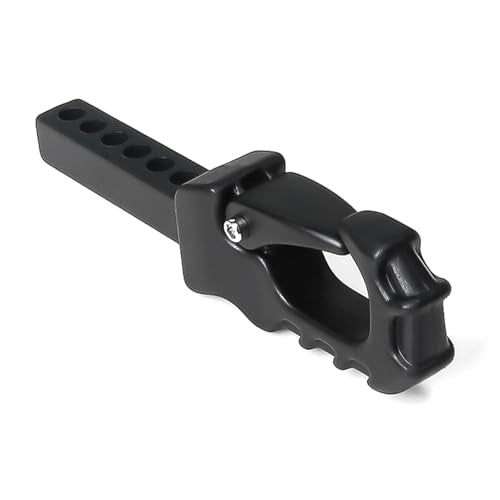 Metal RC Crawler Trailer Hook Tow Hitch for 1/10 RC Crawler Traxxas TRX4 Axial SCX10 Rear Bumper Parts (Black) - color: Black