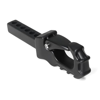 Metal RC Crawler Trailer Hook Tow Hitch for 1/10 RC Crawler Traxxas TRX4 Axial SCX10 Rear Bumper Parts (Black) - color: Black