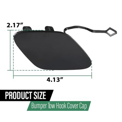 LQI Front Bumper Tow Hook Cover Cap Fit Benz E550 E400 E350 2014-2016 | Fit Benz E250 4Matic Hybrid 2014-2016 A2128852422 - size: Front | Fit Benz W212 E-Class AMG 2014-2016
