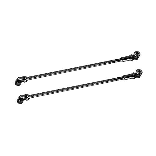 Steel Cut to Length Driveshaft Universal Joint Drive Shaft for 1/10 RC Crawler LCG Rigs Sportys Scalers Capra SCX10 Pro 68-229mm, 2PCS (Black) - color: Black