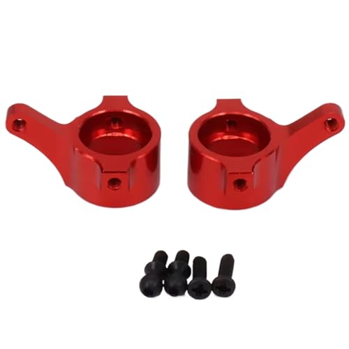 RC Steering Knuckle Block for Hobbico Dromida BX MT SC4.18 Revel 24540 Scorch 1/18 Steering Knuckle Set (L/R) Short Course Truck for Buggy Parts(Red) - size: Red