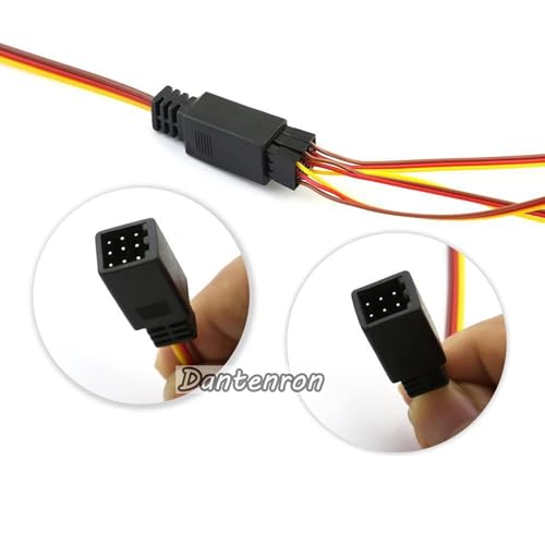 RC JR Style Servo Splitter Cable,1 Male to 2 3 4 5 6 Female Y Harness Leads Y Splitter Lead Wire for 1/8 1/10 1/24 Crawler Truck Car Airplane Drone Receiver Servo ESC (1 Male to 4 Female) - style: 1 Male to 4 Female
