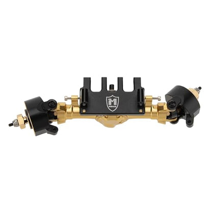 MEUS RACING 5mm ISO V2 SCX24 Axles with 3-Section CVD for Axial 1/24 SCX24 RC Crawler (Anodized Gold) - color: Anodized Gold