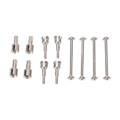 RC Dogbone Axle Diff Cup Joint Set for A949 A959 A969 A979 K929 118 Scale Car Upgrade Aluminum Alloy Drive Shaft Replacement Parts Kit (Silver) - color: Silver