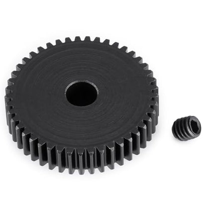 Steel 48P Motor Gear 5mm Bore 45T for 1/10 1/8 1/6 1/5 RC Buggy | Monster Truck Drift Car Off-Road Crawler Part Pinion Gears - size: 45T