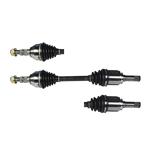 Front CV Axle Shaft Assembly Set 2 Pieces FWD & AWD Compatible with Cadillac SRX 2010-2016 3.0L & 3.6L, Front Left Right CV Axle Joint Driver Passenger Side - size: NCV10079_NCV10080/Pair