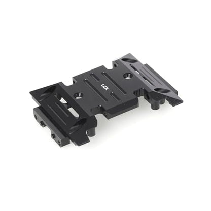 LCX Racing 1/10th RC Crawler Car Aluminum Center Skid Plate Transmission Mount for Axial SCX10 III SCX10.3, Upgrades Parts Accessories