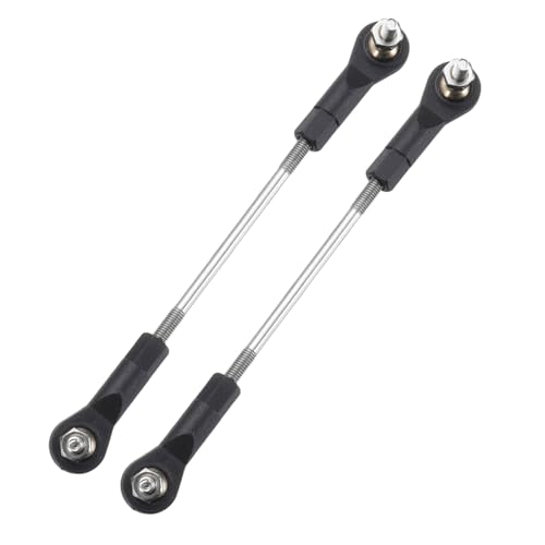MECCANIXITY 2Pcs Adjustable Turnbuckles Camber Link, 84-94mm Turnbuckle Rod Steering Servo Linkage with M3 Ball Head Rod Ends for RC Car Replace Parts - size: 84-94mm