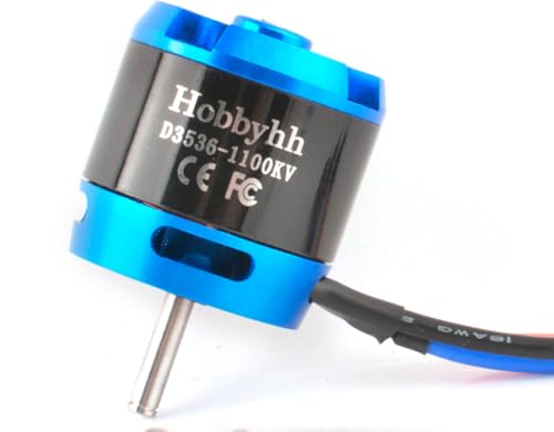 DIAMONDDYNAMICS Hobbyhh Brushless Motor 3536 1100kv Power 450W with 3.5mm Banana Head for DIY RC Glider Aircraft Plane and UAV - size: 3536-1100KV